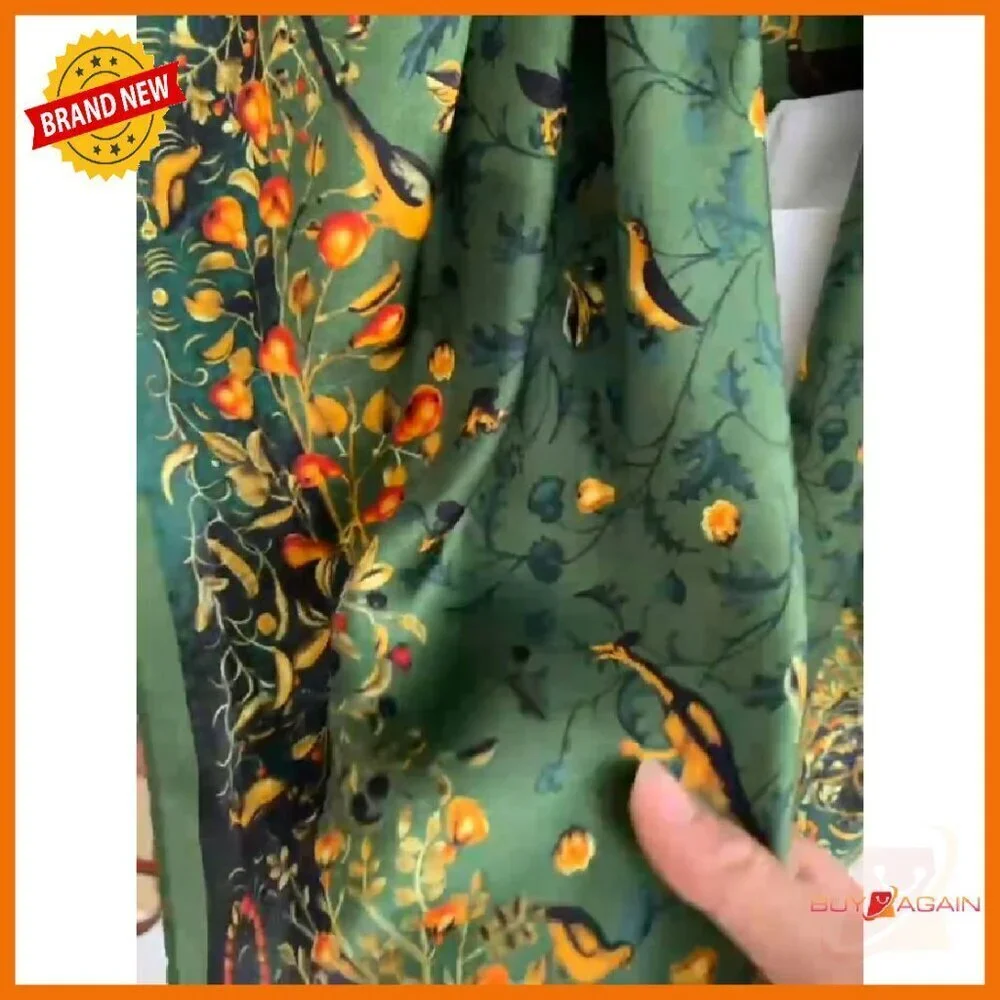 27x27 Mulberry Silk Square Scarf for Neck Hair Accessory